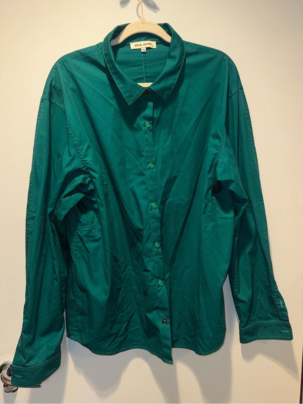 Julia Allert Oversized Boyfriend Button Down Top NWOT